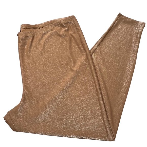 SKIMS Shimmer Leggings Pants Sienna Womens 4X - Picture 3 of 9